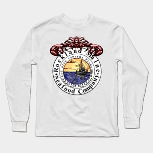 Rockland Maine Seafood Seal Long Sleeve T-Shirt